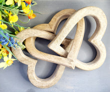 Load image into Gallery viewer, Mango Wood Heart Links
