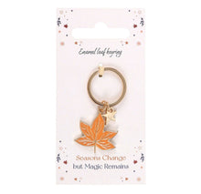 Load image into Gallery viewer, Autumn Leaf Keyring