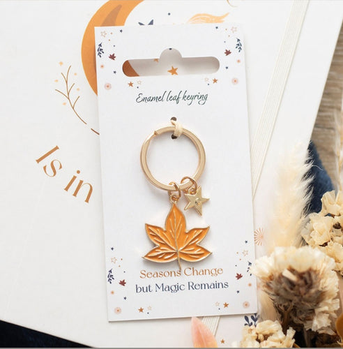 Autumn Leaf Keyring