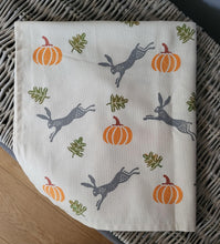 Load image into Gallery viewer, Hare Hand printed Tea towels