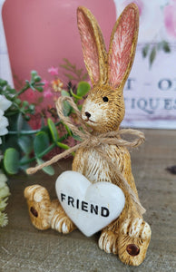 Bunny Holding Hearts