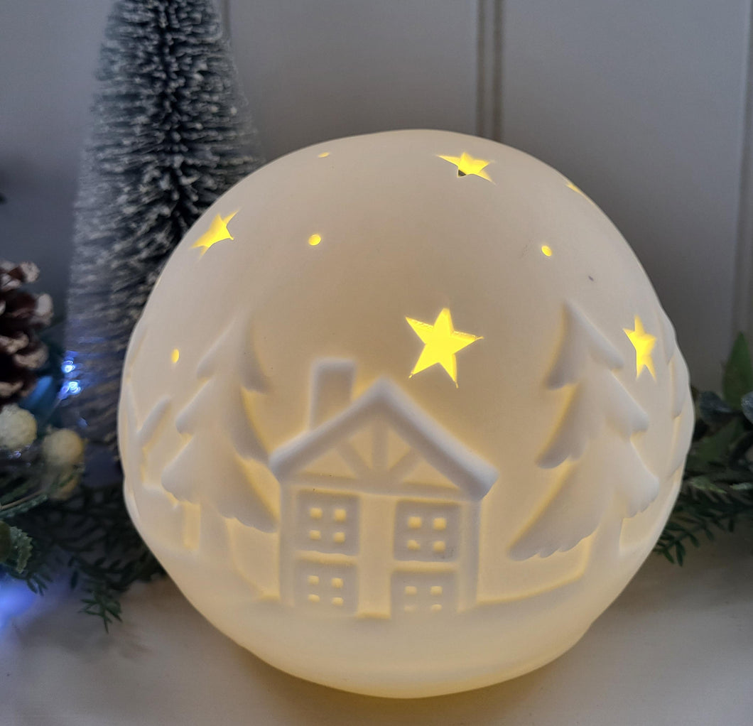 Festive Embossed Christmas Balls