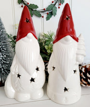 Load image into Gallery viewer, White LED Santa with Red Hat