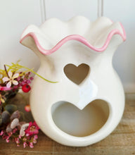 Load image into Gallery viewer, White and Pink Bow Burner