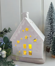 Load image into Gallery viewer, White Snowy LED Cottage
