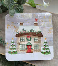 Load image into Gallery viewer, Christmas Cottage Coasters