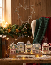 Load image into Gallery viewer, Christmas Market Row of Shops