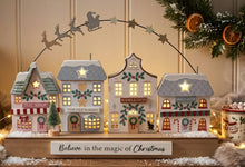 Load image into Gallery viewer, Christmas Market Row of Shops