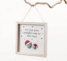 Load image into Gallery viewer, Christmas Pebble Birds Plaque