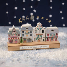 Load image into Gallery viewer, Christmas Market Row of Shops