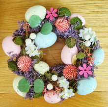 Load image into Gallery viewer, Easter Egg and Flower Wreath