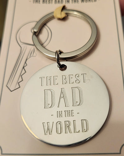 Best Dad in the World Key Ring