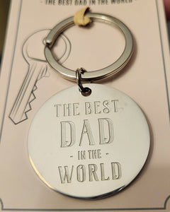 Best Dad in the World Key Ring