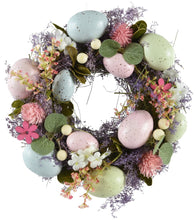Load image into Gallery viewer, Easter Egg and Flower Wreath