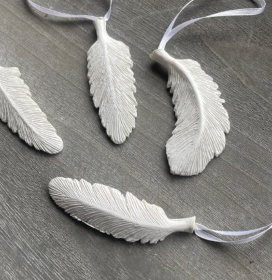 White Feather hangers