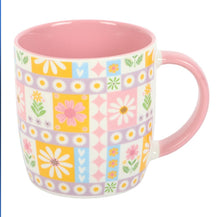 Load image into Gallery viewer, Floral Patchwork Mug