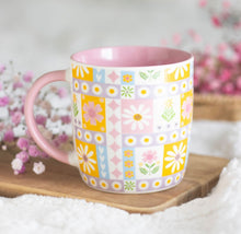 Load image into Gallery viewer, Floral Patchwork Mug