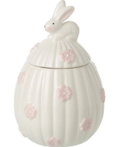 Egg Shaped Floral Jar