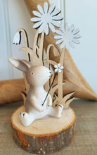 Load image into Gallery viewer, Log Slice Bunny Scene