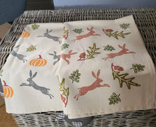 Load image into Gallery viewer, Hare Hand printed Tea towels