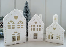 Load image into Gallery viewer, Nordic Ceramic LED Christmas Houses