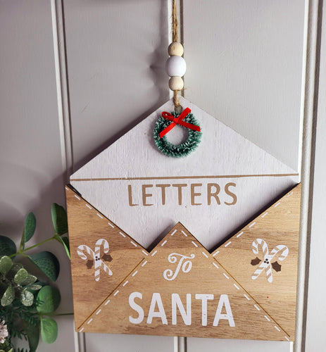 Wooden Letter to Santa