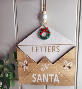 Wooden Letter to Santa