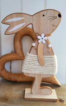 Load image into Gallery viewer, Wooden Flower Bunnies