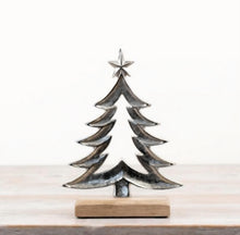 Load image into Gallery viewer, Silver Christmas Tree Block