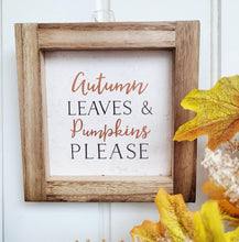 Load image into Gallery viewer, Autumn Framed Word Pictures