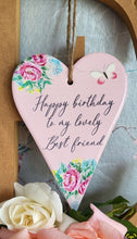 Load image into Gallery viewer, Ceramic Birthday Heart Hanger