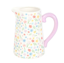 Load image into Gallery viewer, Ceramic Floral Print Jug