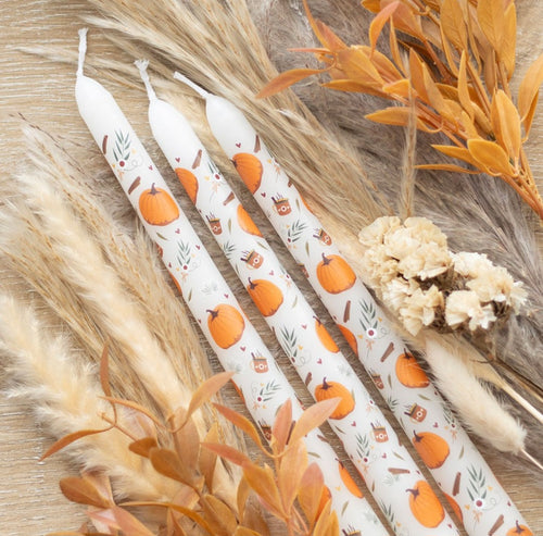 Pumpkin Dinner Candles