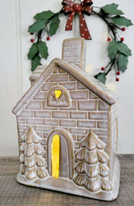 Glazed LED Christmas House and Cottage