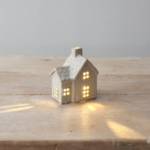 Glazed LED Christmas House and Cottage