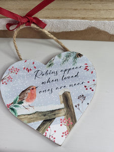 Robin Heart Hangers