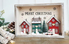 Load image into Gallery viewer, Merry Christmas Village Scene