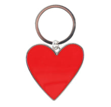 Load image into Gallery viewer, Red Heart Enamel Key ring
