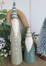 Load image into Gallery viewer, Tall Standing Green Santas