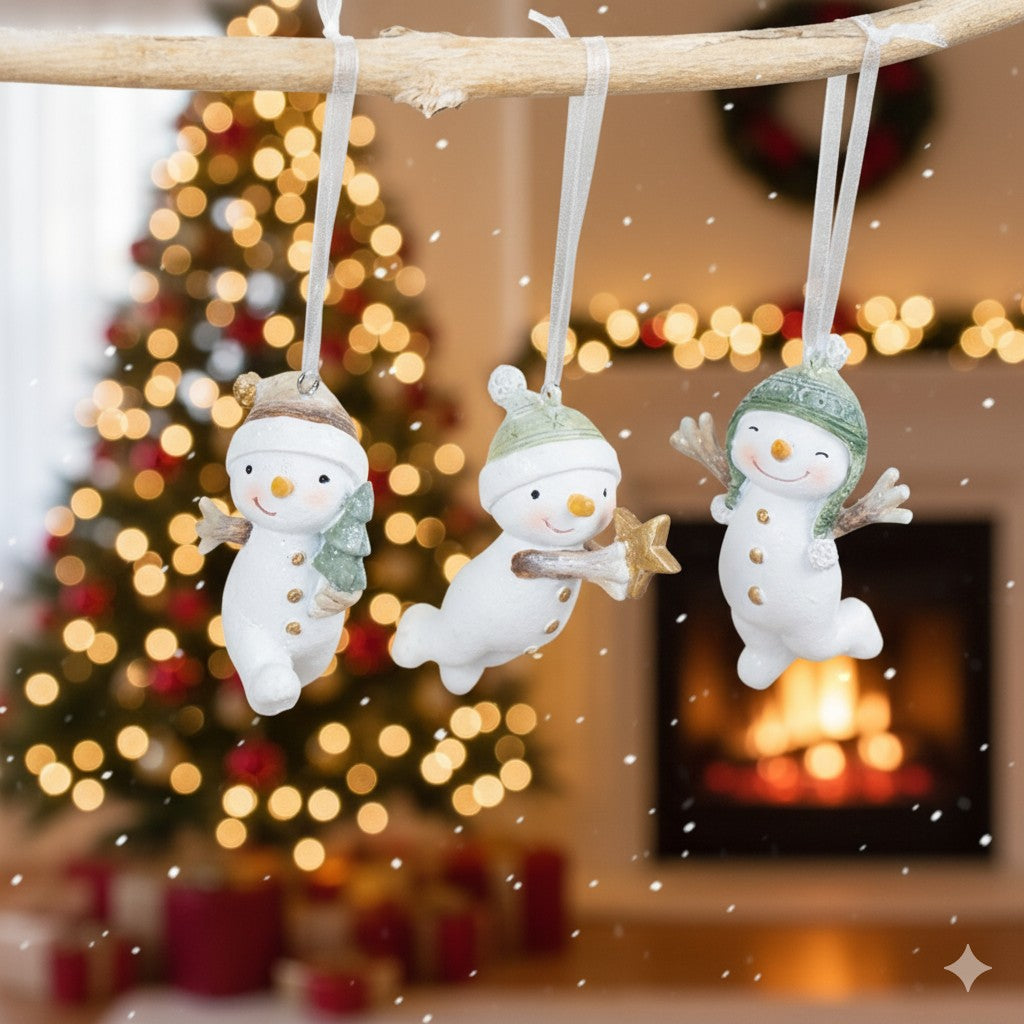 Hanging Snowmen Set
