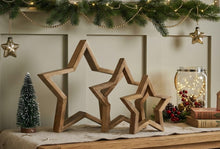 Load image into Gallery viewer, Set of 3 Wooden Stars