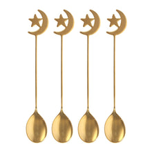 Load image into Gallery viewer, Gold Moon and Star Spoons