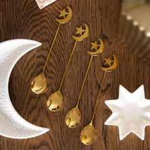 Load image into Gallery viewer, Gold Moon and Star Spoons