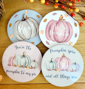 Pumpkin Coasters