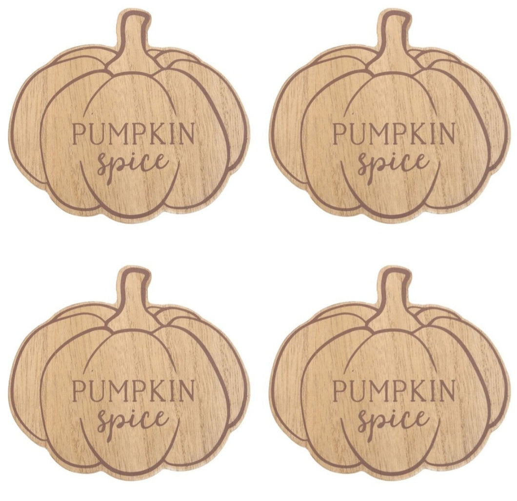 Pumpkin Coasters