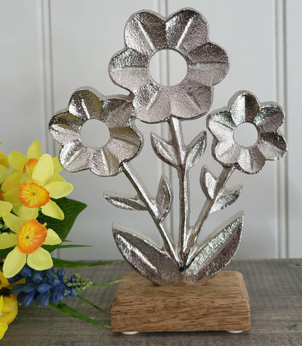 Silver Flower Block