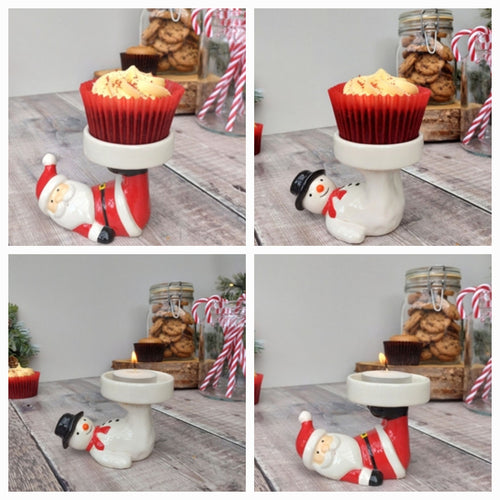 Santa or Snowman Cupcake/Tea light holder