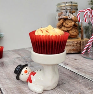 Santa or Snowman Cupcake/Tea light holder