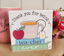 Load image into Gallery viewer, Teacher Ceramic Plaque/Coaster