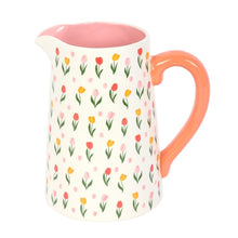 Load image into Gallery viewer, Ceramic Tulip Print Jug